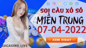 Soi cầu XSMT ngày 07/04/2022 dự đoán xổ số miền trung thứ 5